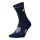STOX Energy Socks Wandersocke Kompression Hiking Merino Ankle Socks (gezielte Kompression) blau/grau Damen - 1 Paar